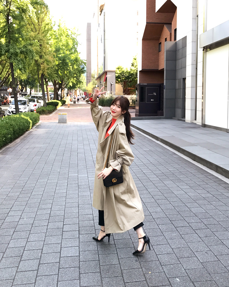 ベルトSETオーバーサイズダブルボタントレンチコート・全2色 | DHOLIC | 詳細画像9