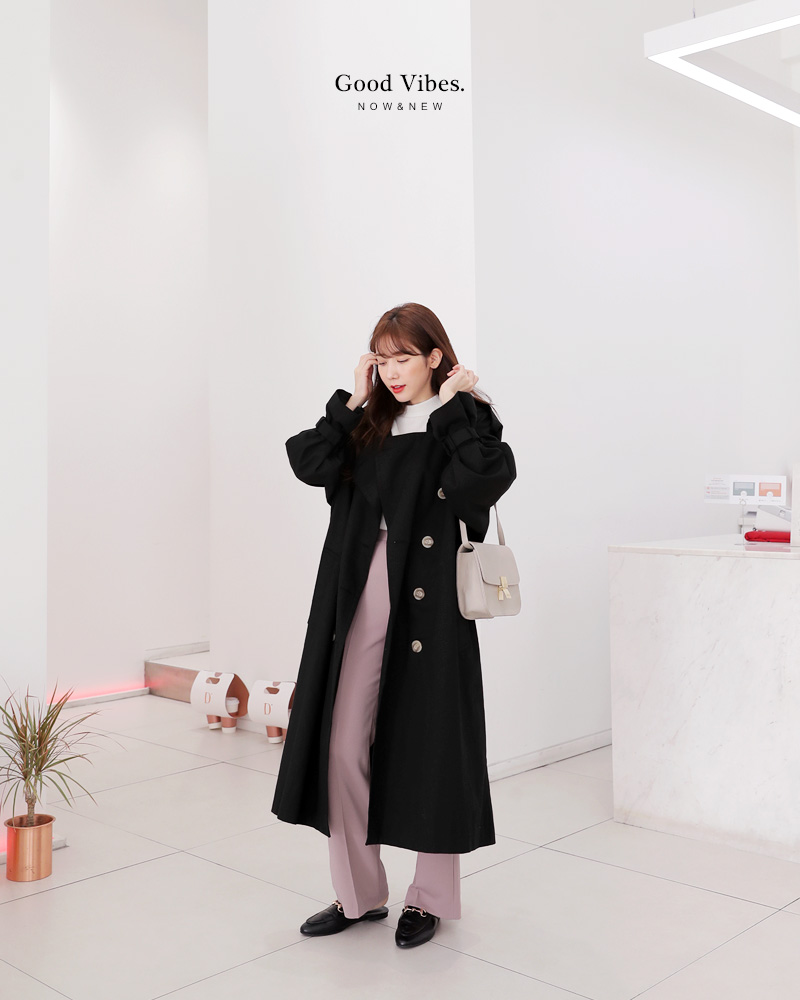 ベルトSETオーバーサイズダブルボタントレンチコート・全2色 | DHOLIC | 詳細画像12