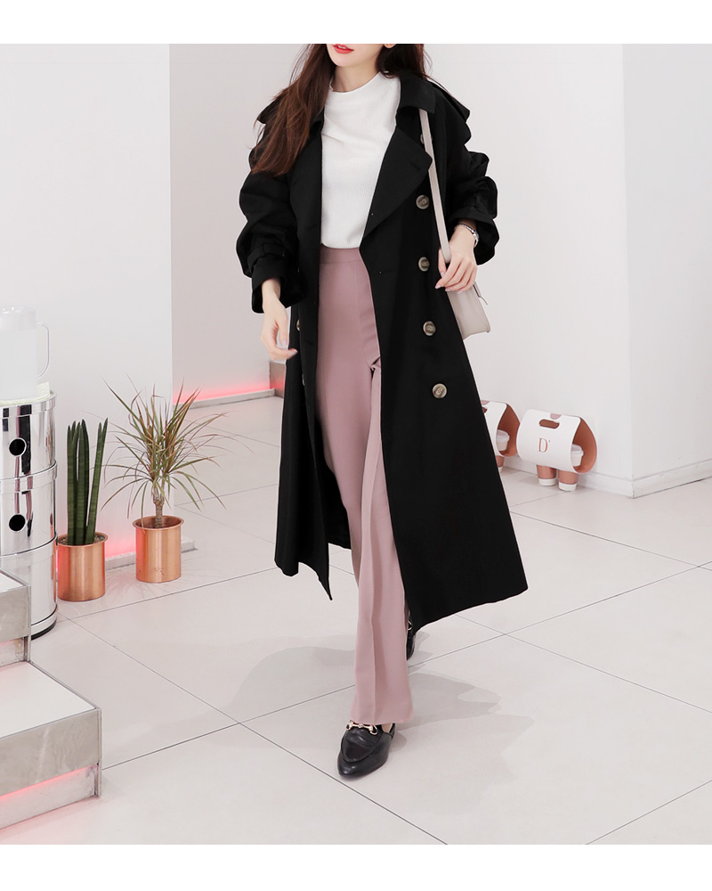 ベルトSETオーバーサイズダブルボタントレンチコート・全2色 | DHOLIC | 詳細画像13