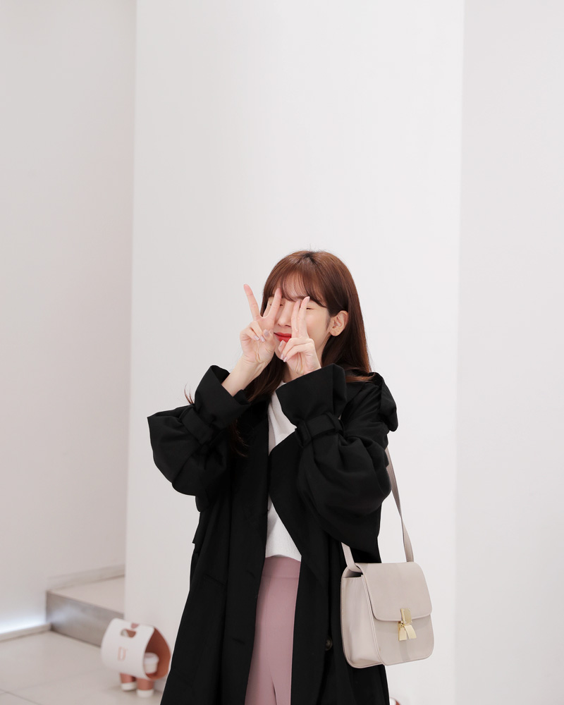 ベルトSETオーバーサイズダブルボタントレンチコート・全2色 | DHOLIC | 詳細画像14