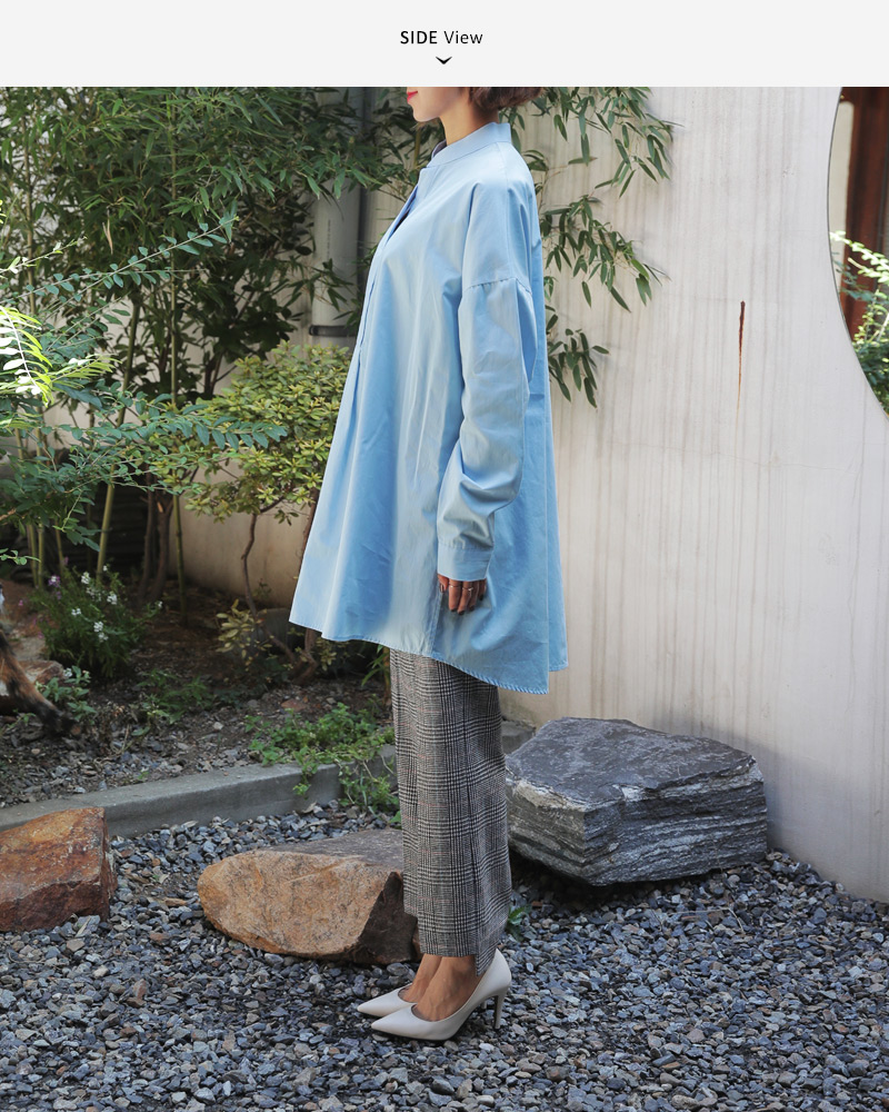 スタンドカラーオーバーサイズシャツ・全4色 | DHOLIC PLUS | 詳細画像29