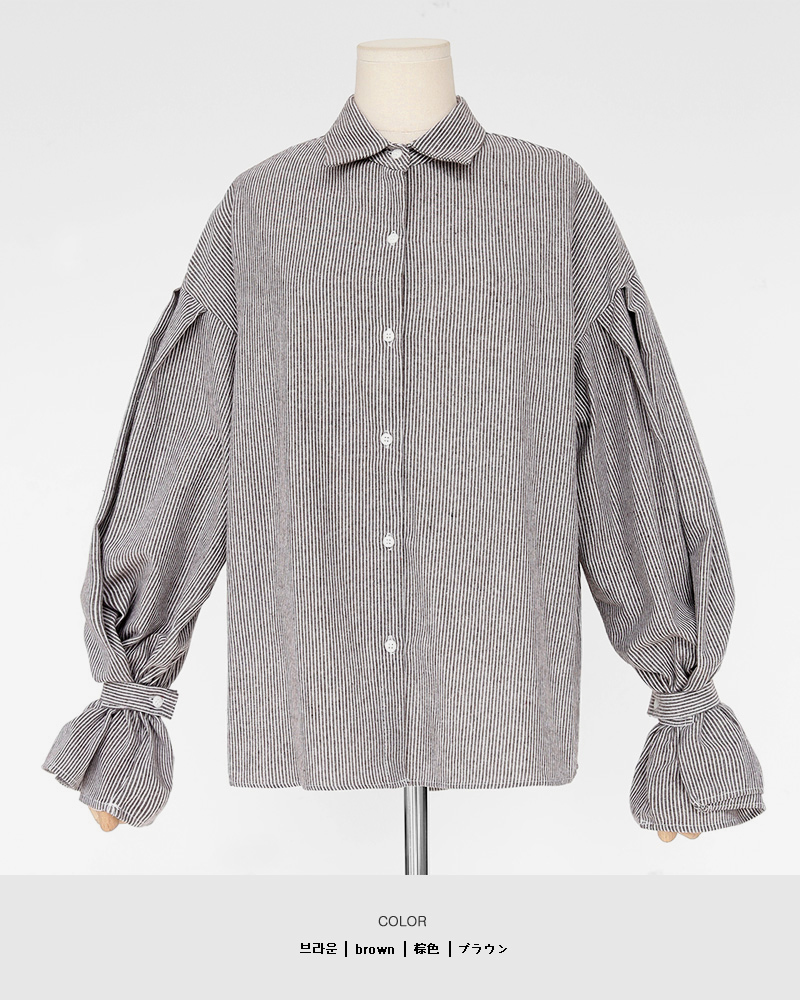 2TYPEワイドスリーブコットンシャツ・全4色 | DHOLIC PLUS | 詳細画像23