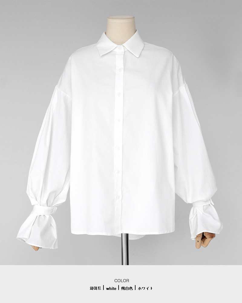 2TYPEワイドスリーブコットンシャツ・全4色 | DHOLIC PLUS | 詳細画像25