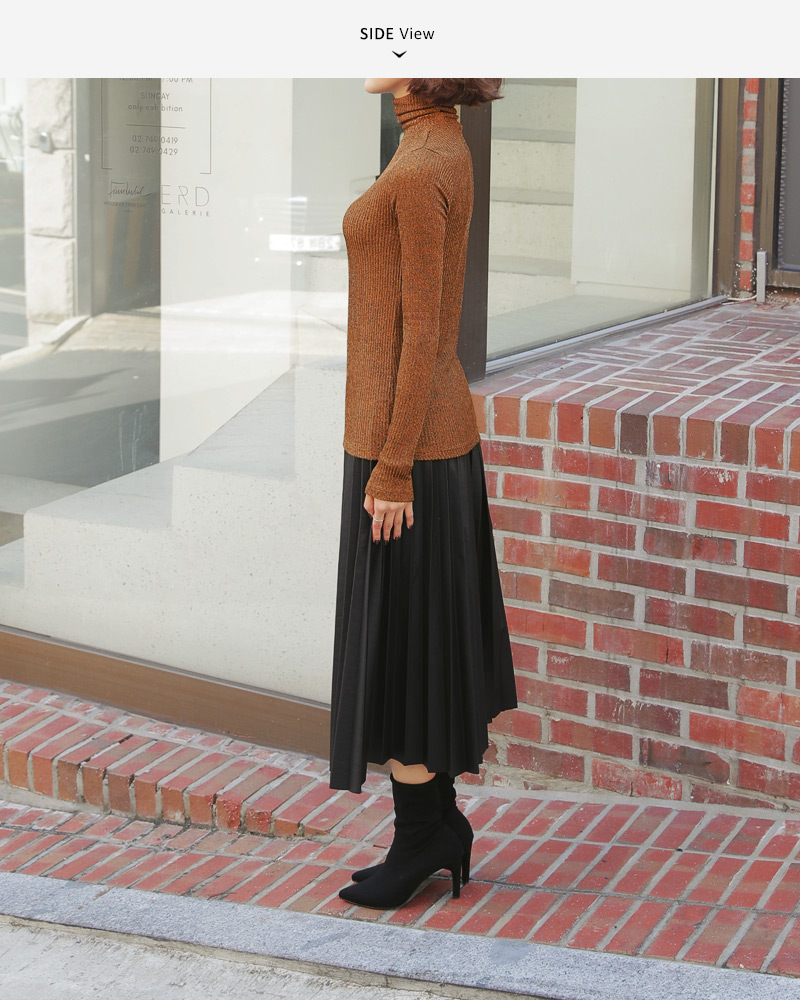 グリッタータートルネックTシャツ・全5色 | DHOLIC PLUS | 詳細画像31