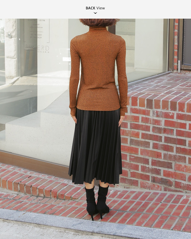 グリッタータートルネックTシャツ・全5色 | DHOLIC PLUS | 詳細画像32