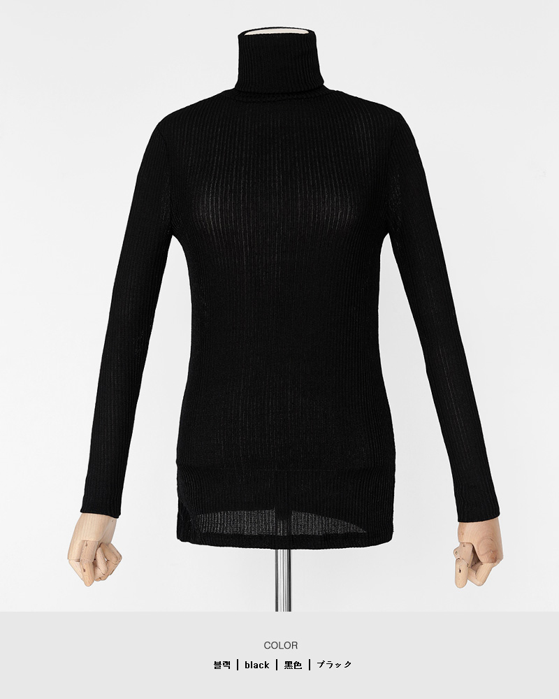 グリッタータートルネックTシャツ・全5色 | DHOLIC PLUS | 詳細画像36