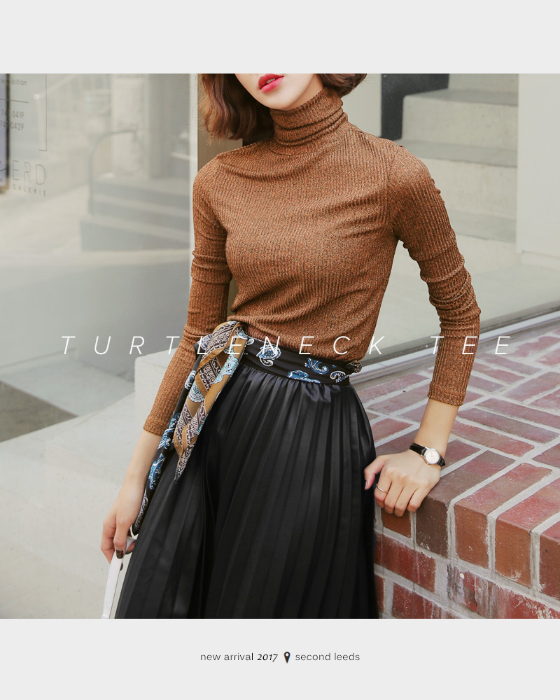 レザー調ウエストゴムプリーツスカート・全3色 | DHOLIC PLUS | 詳細画像4