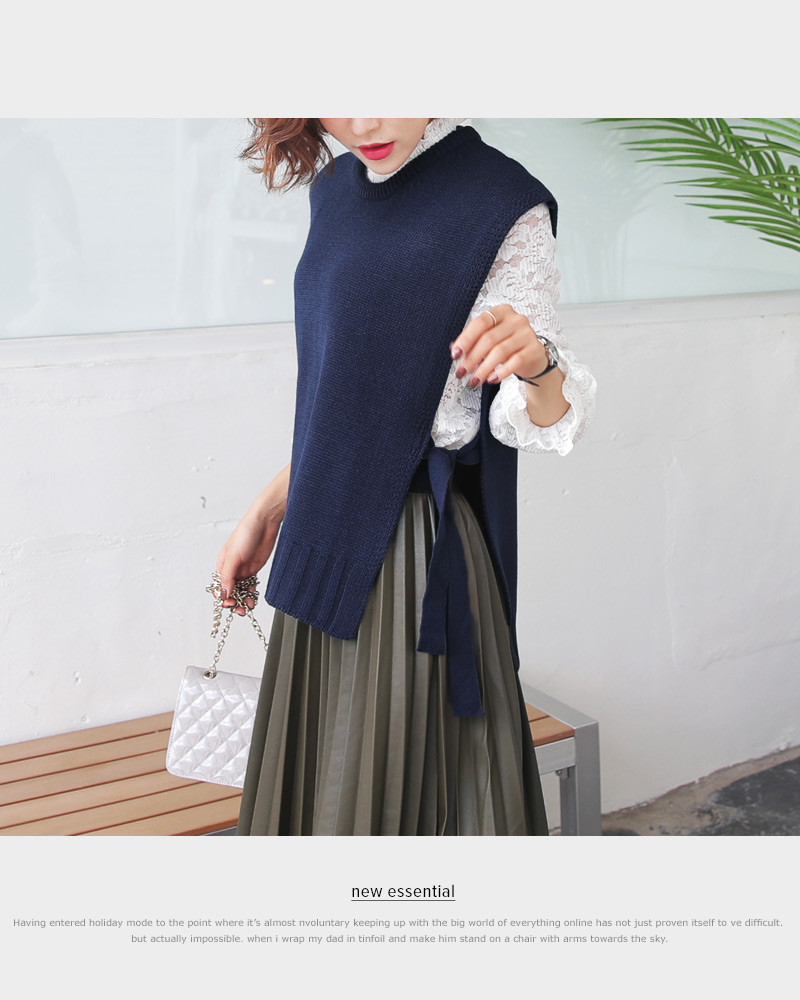 レザー調ウエストゴムプリーツスカート・全3色 | DHOLIC PLUS | 詳細画像17