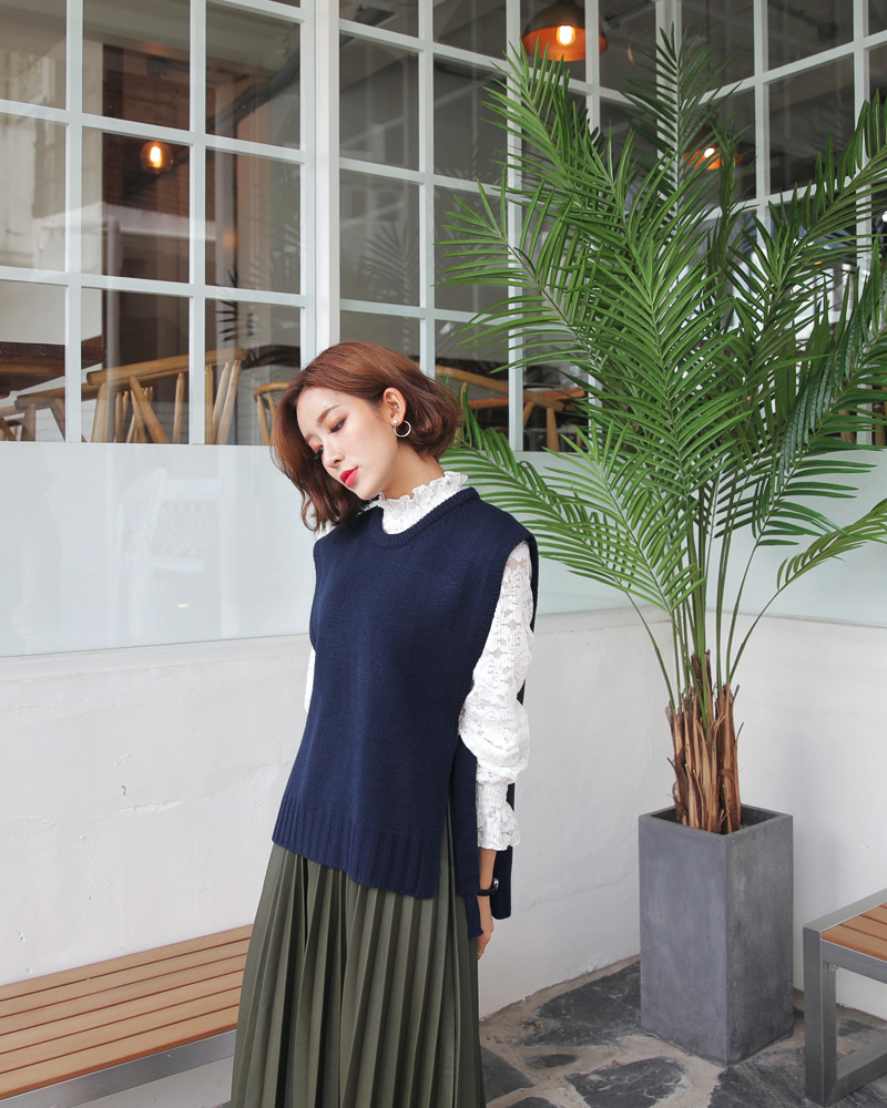 レザー調ウエストゴムプリーツスカート・全3色 | DHOLIC PLUS | 詳細画像22