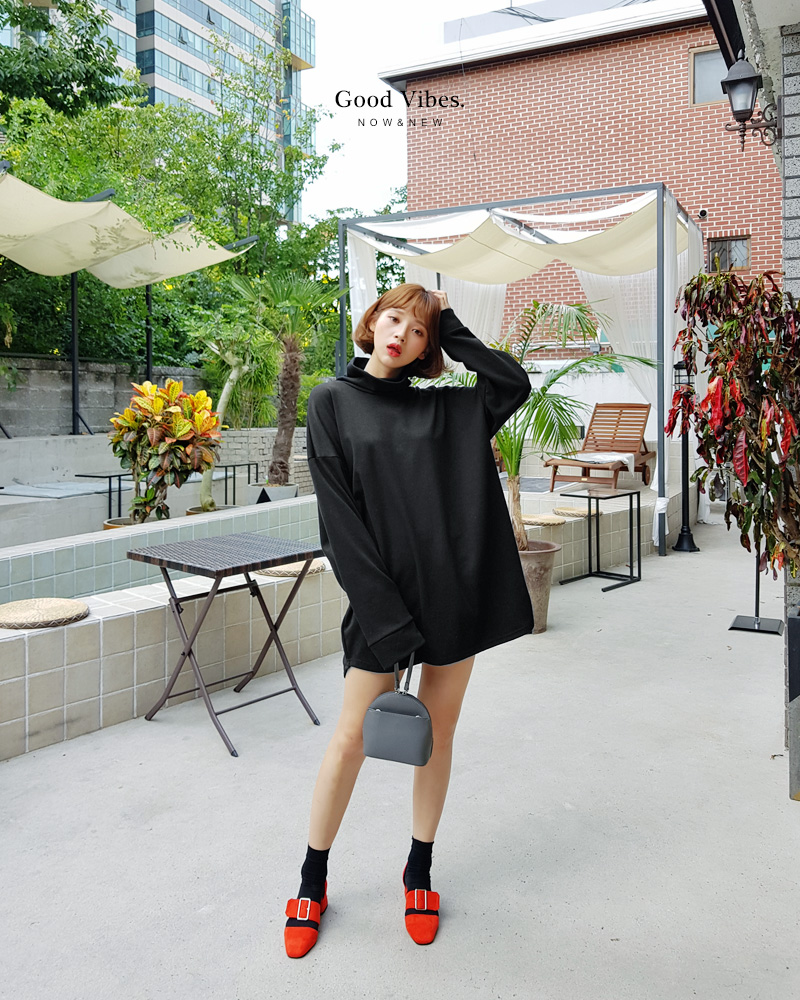 オーバーフィットタートルネックTシャツ・全4色 | DHOLIC | 詳細画像2