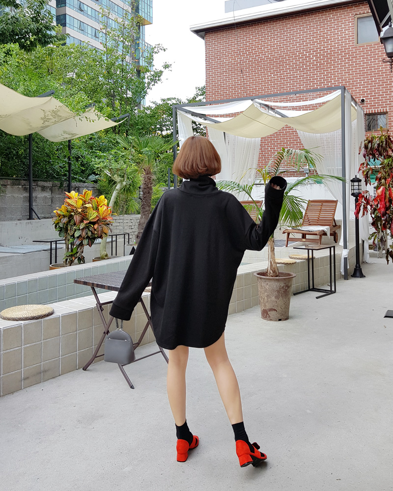 オーバーフィットタートルネックTシャツ・全4色 | DHOLIC | 詳細画像10