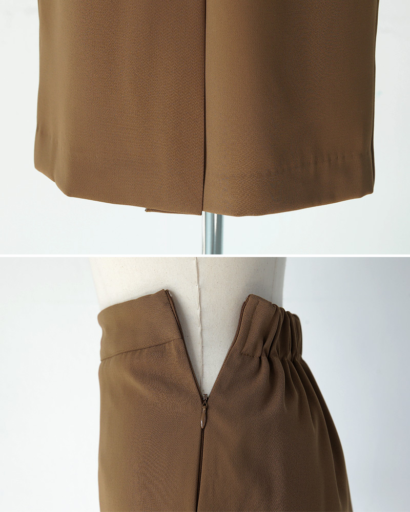 ベルト付きオープンジャケット&バックスリットミディスカートSET・全2色 | DHOLIC | 詳細画像38