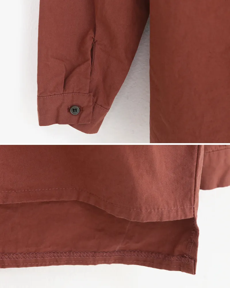 ワンポケットオープンカラーコットンシャツ・全4色 | 詳細画像35