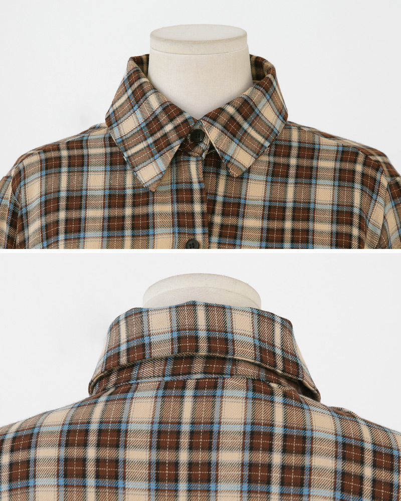 ワンポケットチェックシャツ・全2色 | DHOLIC | 詳細画像20