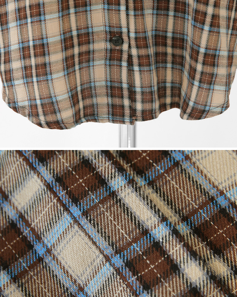 ワンポケットチェックシャツ・全2色 | DHOLIC | 詳細画像22