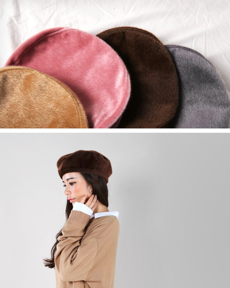 ハラコテイストベレー帽・全4色 | DHOLIC | 詳細画像6