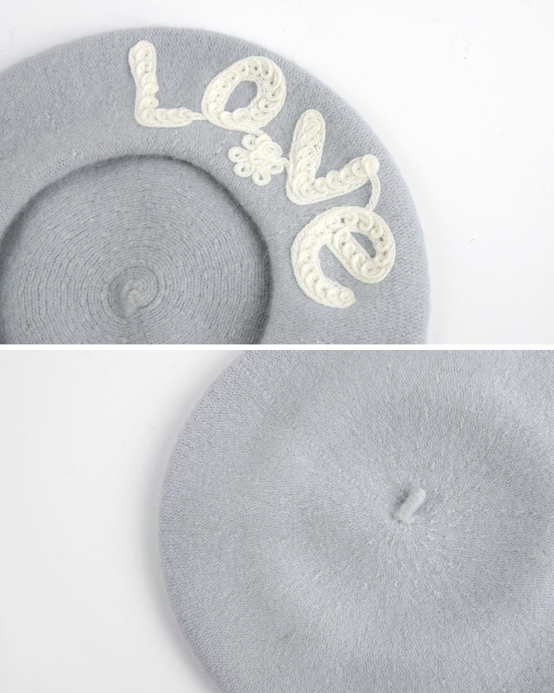 LOVE刺繍ウールベレー帽・全6色 | DHOLIC | 詳細画像18