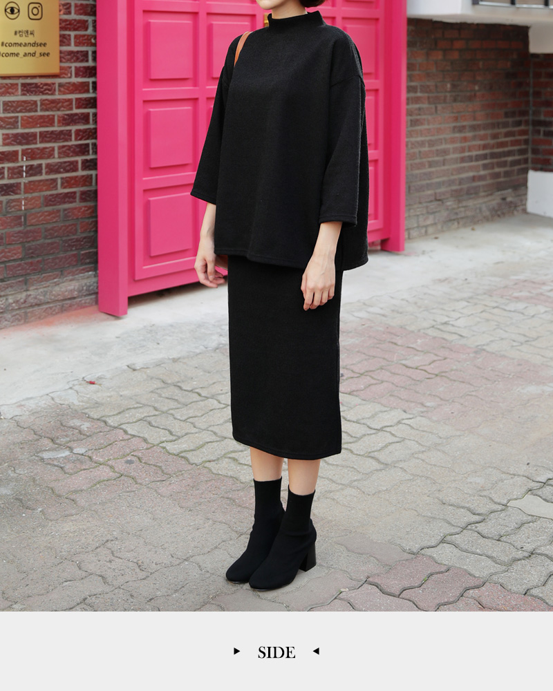 モックネックTシャツ&スリットタイトスカートSET・全2色 | DHOLIC | 詳細画像17