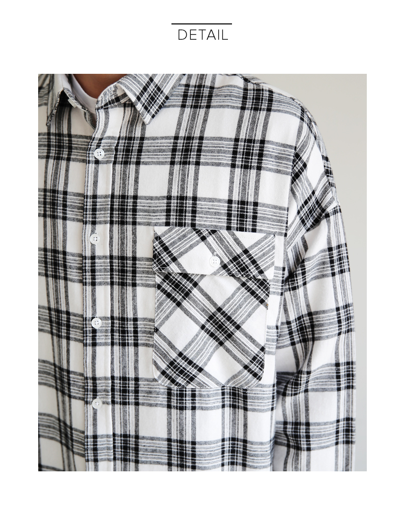 ビッグボタンフラップポケットチェックシャツ・全3色 | 詳細画像20
