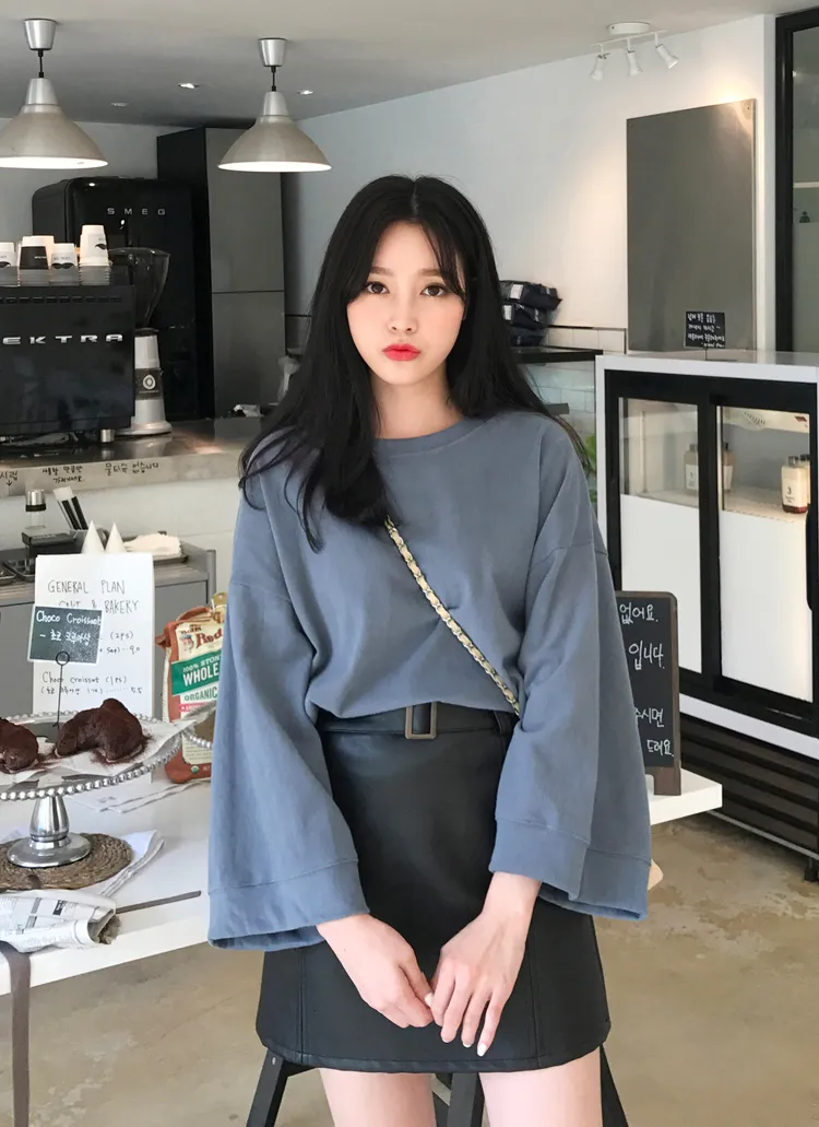 ワイドスリーブスウェットプルオーバー・全4色 | DHOLIC | 詳細画像1