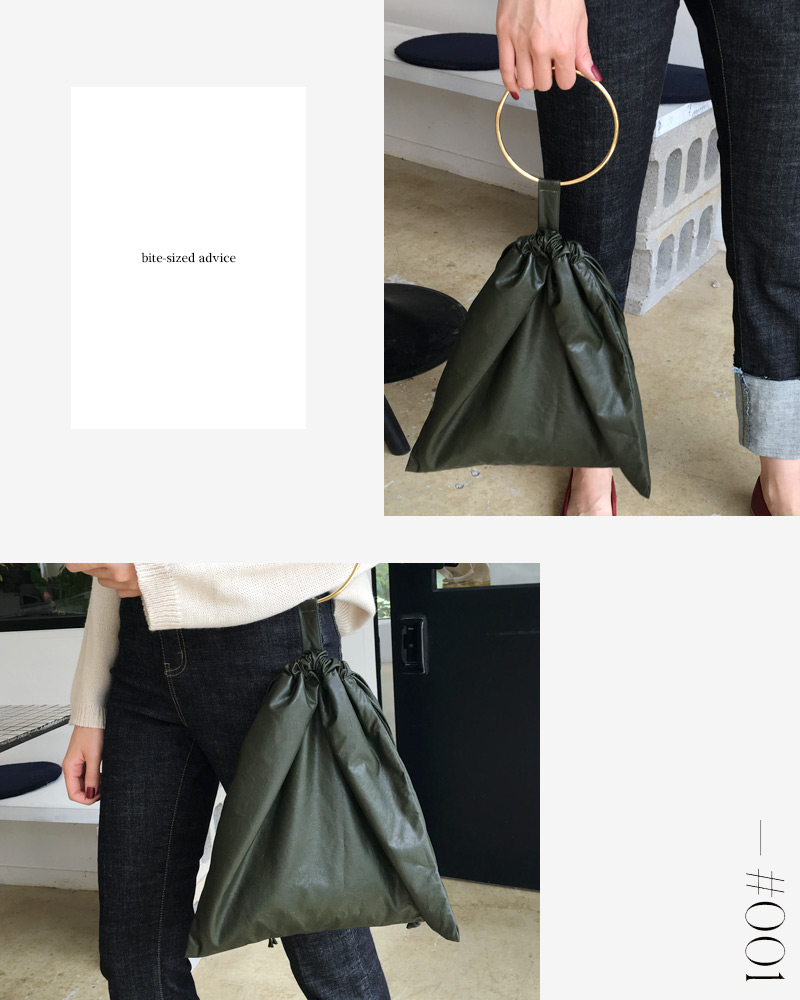 リングハンドル巾着バッグ・全3色 | DHOLIC | 詳細画像3