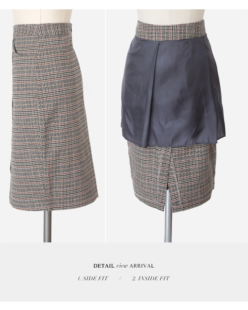 フロントスリットチェックタイトスカート・全2色 | DHOLIC | 詳細画像24