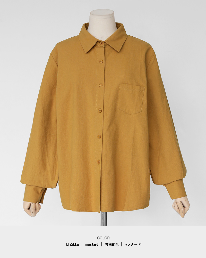 ソリッドカラーワンポケットシャツ・全3色 | DHOLIC | 詳細画像32
