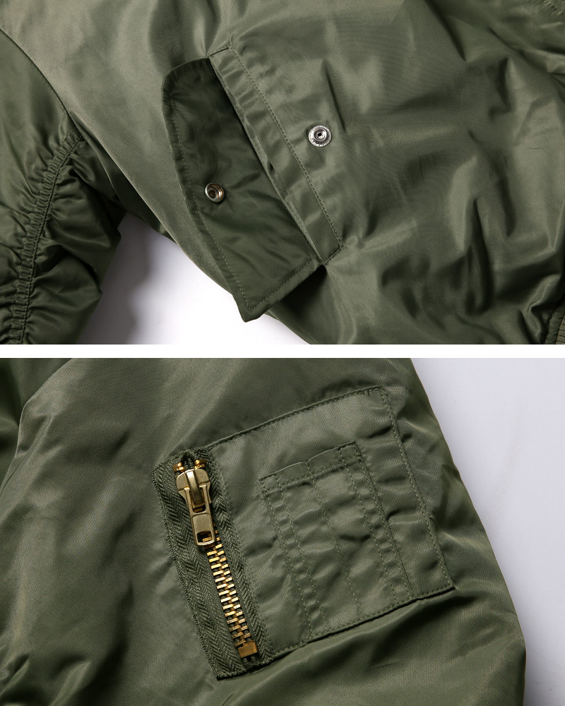 ギャザースリーブ中綿フードMA-1ジャケット・全2色 | 詳細画像42