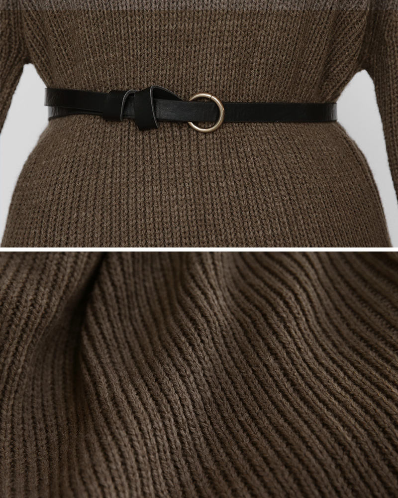 ベルト付きロングニットプルオーバー&プリーツスカートSET・全2色 | DHOLIC PLUS | 詳細画像33