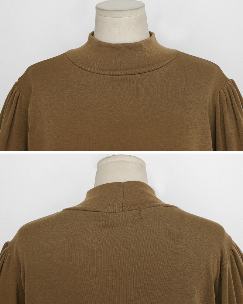 <font color=red><b>雑誌掲載商品○</b></font>ハーフネックパフスリーブTシャツ・全3色 | DHOLIC | 詳細画像50