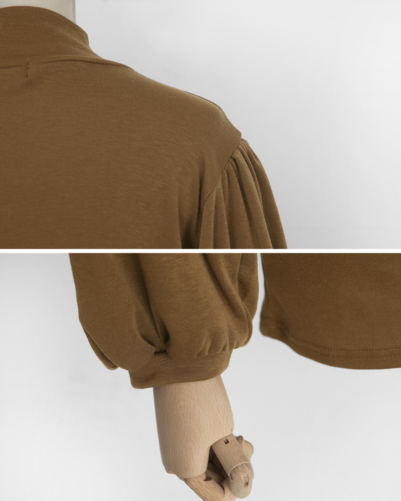 <font color=red><b>雑誌掲載商品○</b></font>ハーフネックパフスリーブTシャツ・全3色 | DHOLIC | 詳細画像51