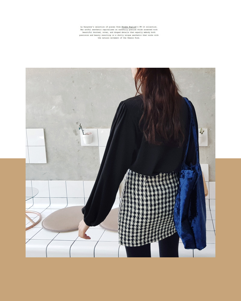 <font color=red><b>雑誌掲載商品○</b></font>ハーフネックパフスリーブTシャツ・全3色 | DHOLIC | 詳細画像17