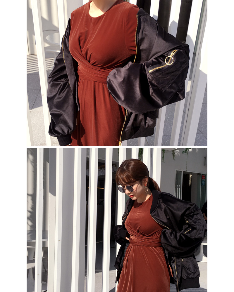 リングポイントベロアMA-1ジャケット・全2色 | DHOLIC | 詳細画像20