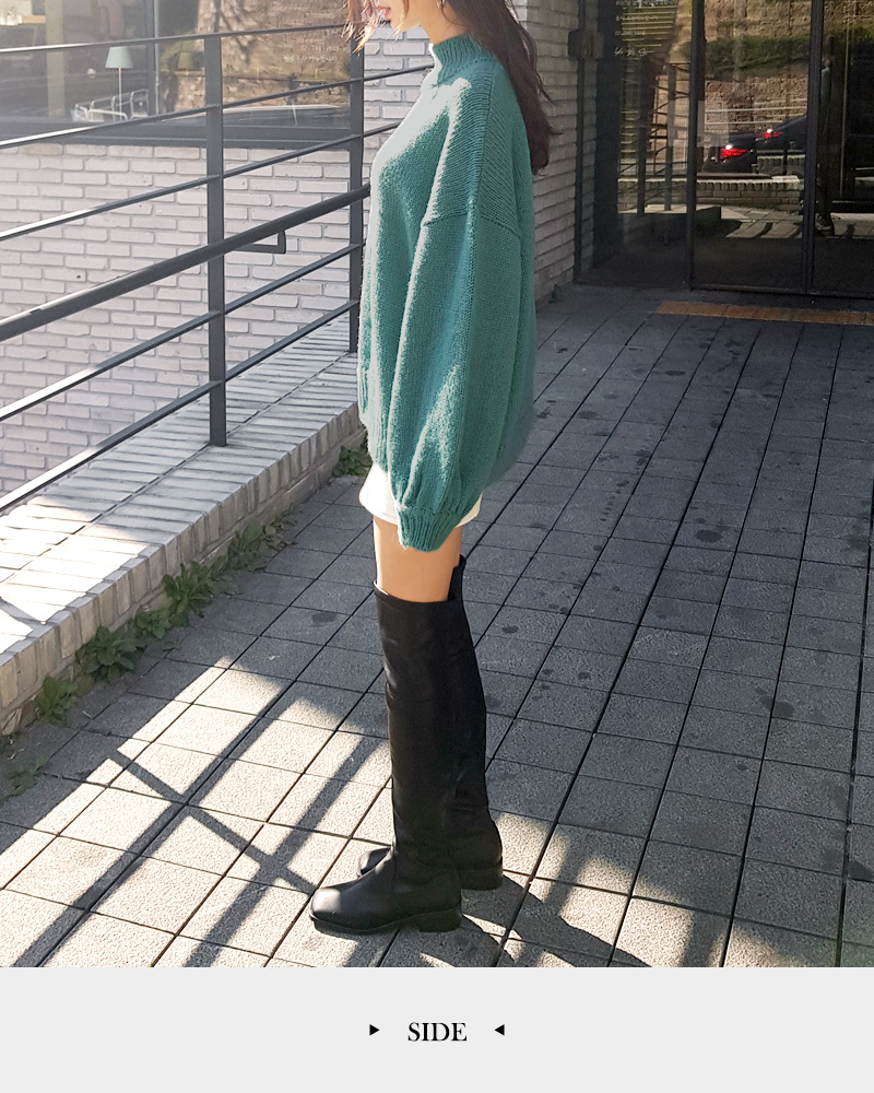 モックネックパフスリーブニットプルオーバー・全3色 | DHOLIC | 詳細画像22