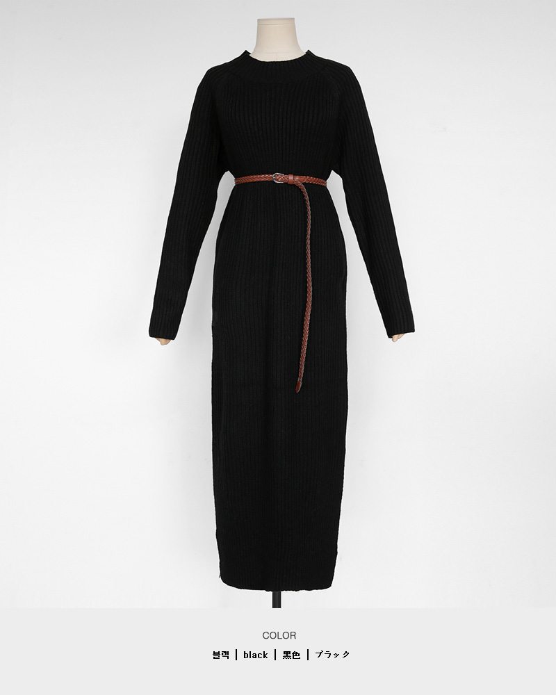 ベルトSETラグランリブニットワンピース・全2色 | DHOLIC | 詳細画像23