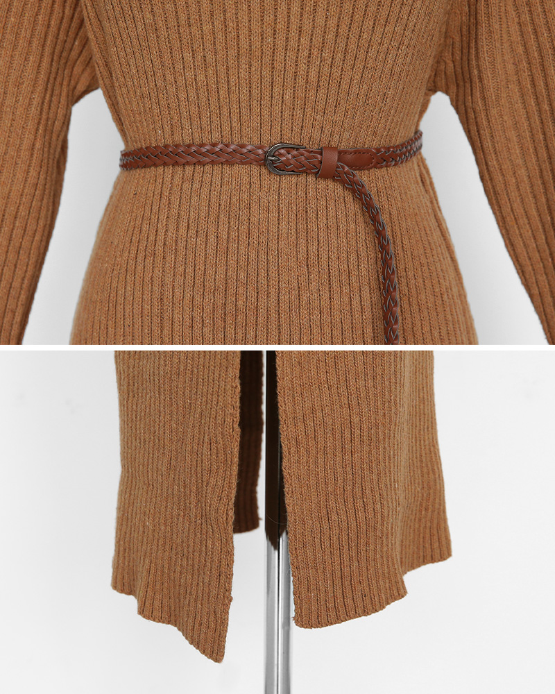 ベルトSETラグランリブニットワンピース・全2色 | DHOLIC | 詳細画像28