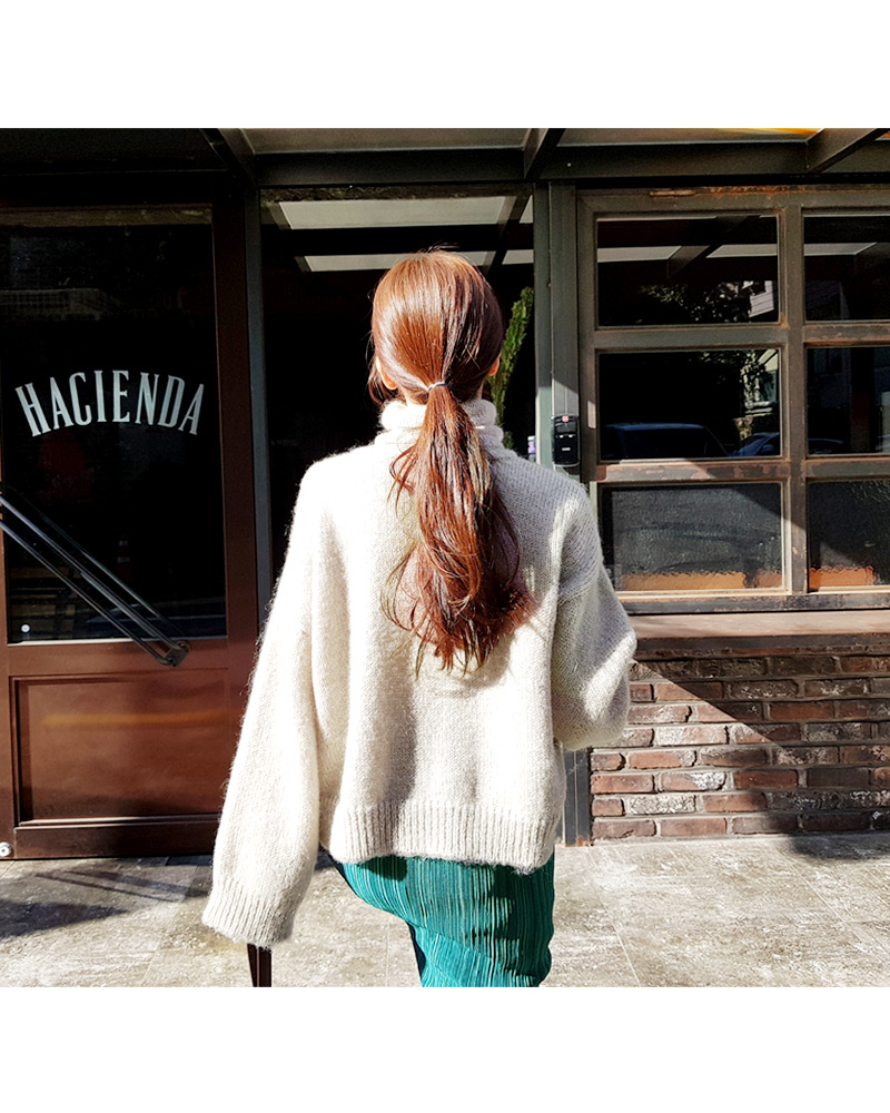 モヘア混タートルネックニットプルオーバー・全4色 | DHOLIC | 詳細画像20