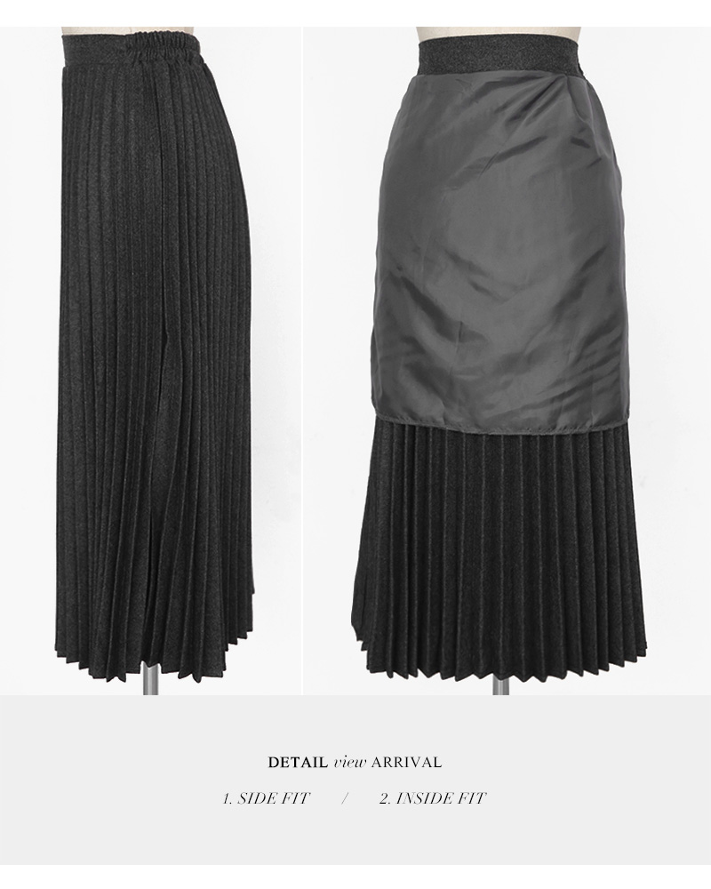 ウール混プリーツロングスカート・全5色 | DHOLIC PLUS | 詳細画像27