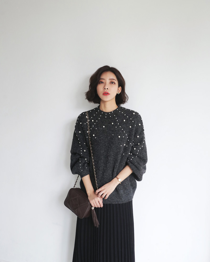 ウール混プリーツロングスカート・全5色 | DHOLIC PLUS | 詳細画像11