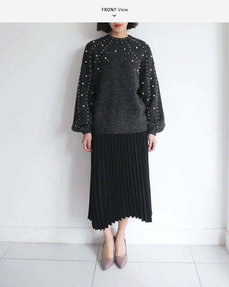 ウール混プリーツロングスカート・全5色 | DHOLIC PLUS | 詳細画像18