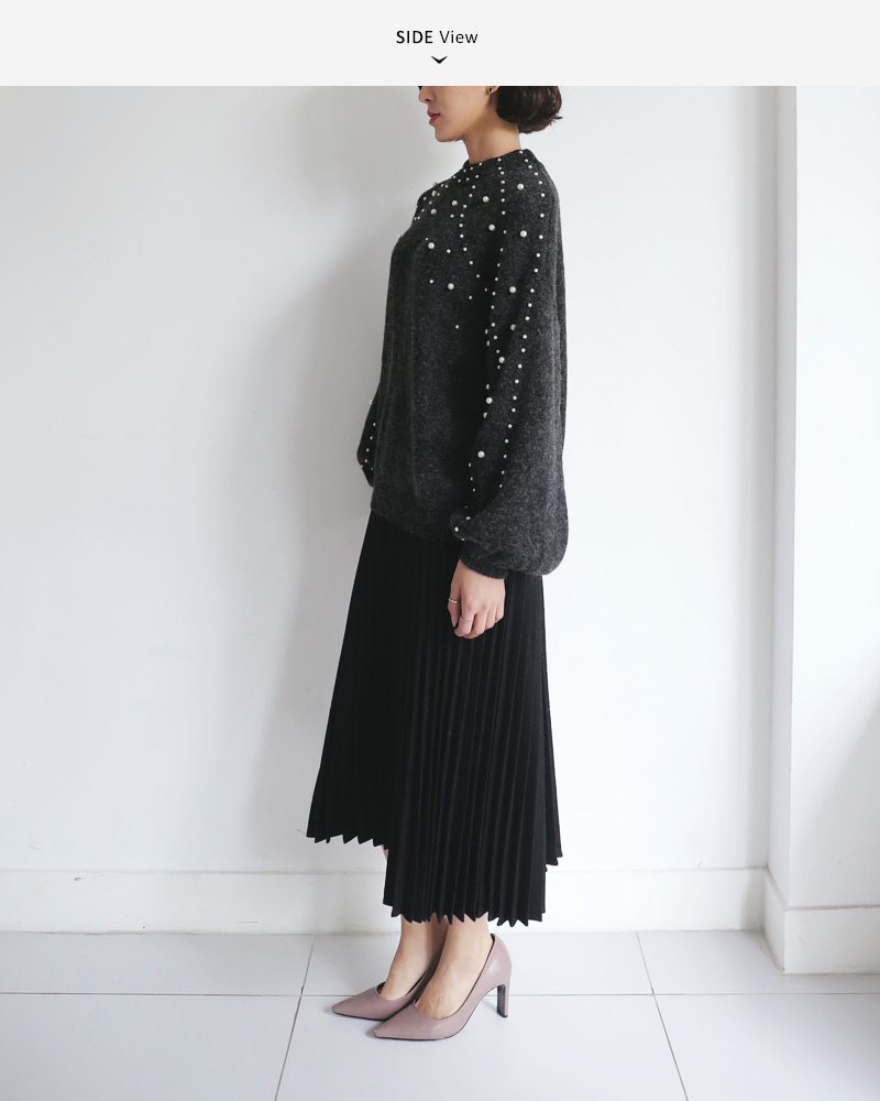 ウール混プリーツロングスカート・全5色 | DHOLIC PLUS | 詳細画像19