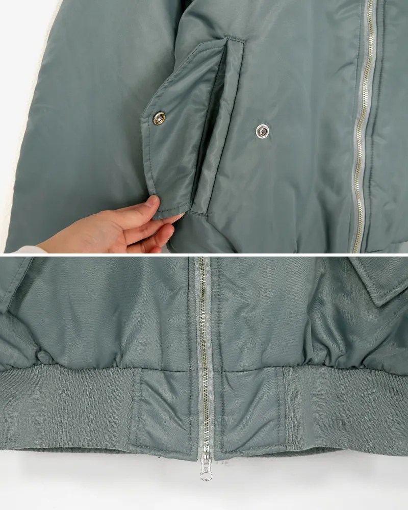 レイヤードヘム中綿MA-1ジャケット・全2色 | 詳細画像22