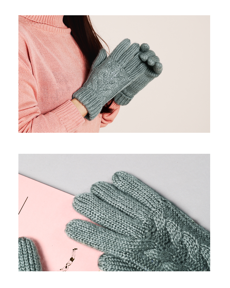 裏起毛ケーブルニット手袋・全3色 | DHOLIC | 詳細画像7