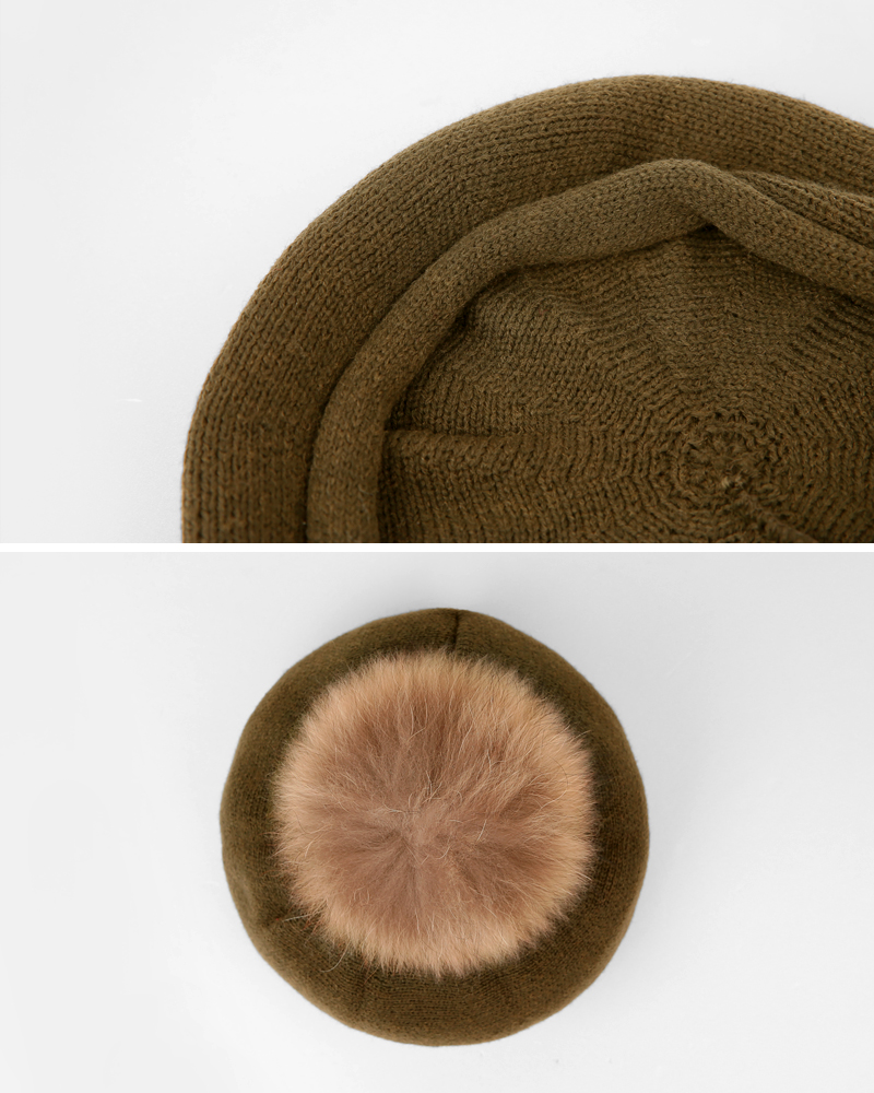 ファーポンポンニットベレー帽・全8色 | DHOLIC | 詳細画像19
