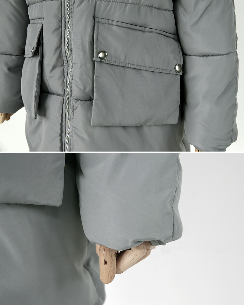 ラグランフード中綿ロングジャケット・全3色 | DHOLIC | 詳細画像28