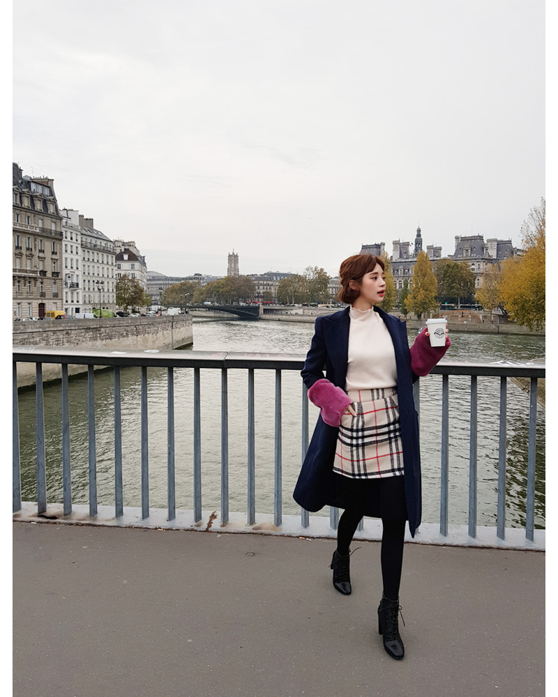 ♥Love in PARIS♥ウェーブヘムハイネックTシャツ・全4色 | DHOLIC | 詳細画像25