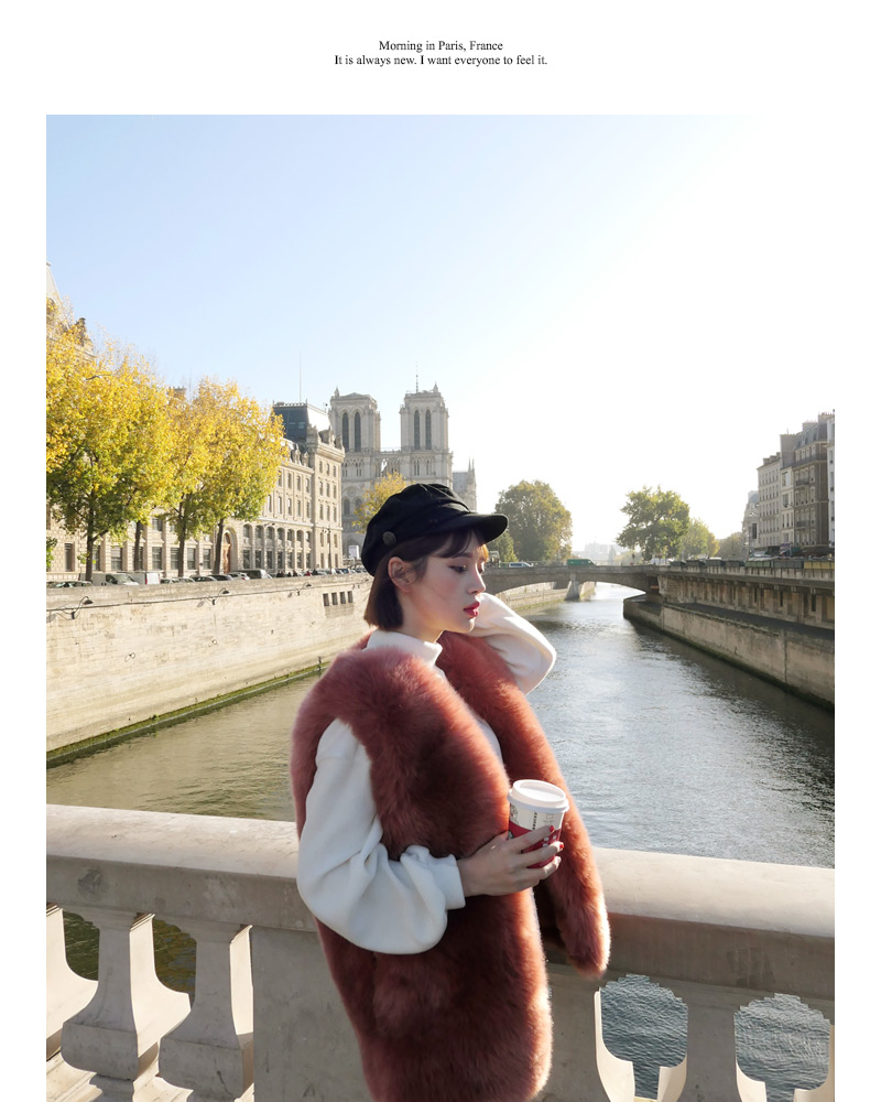 ♥Love in PARIS♥起毛ハーフネックプルオーバー・全4色 | DHOLIC | 詳細画像5