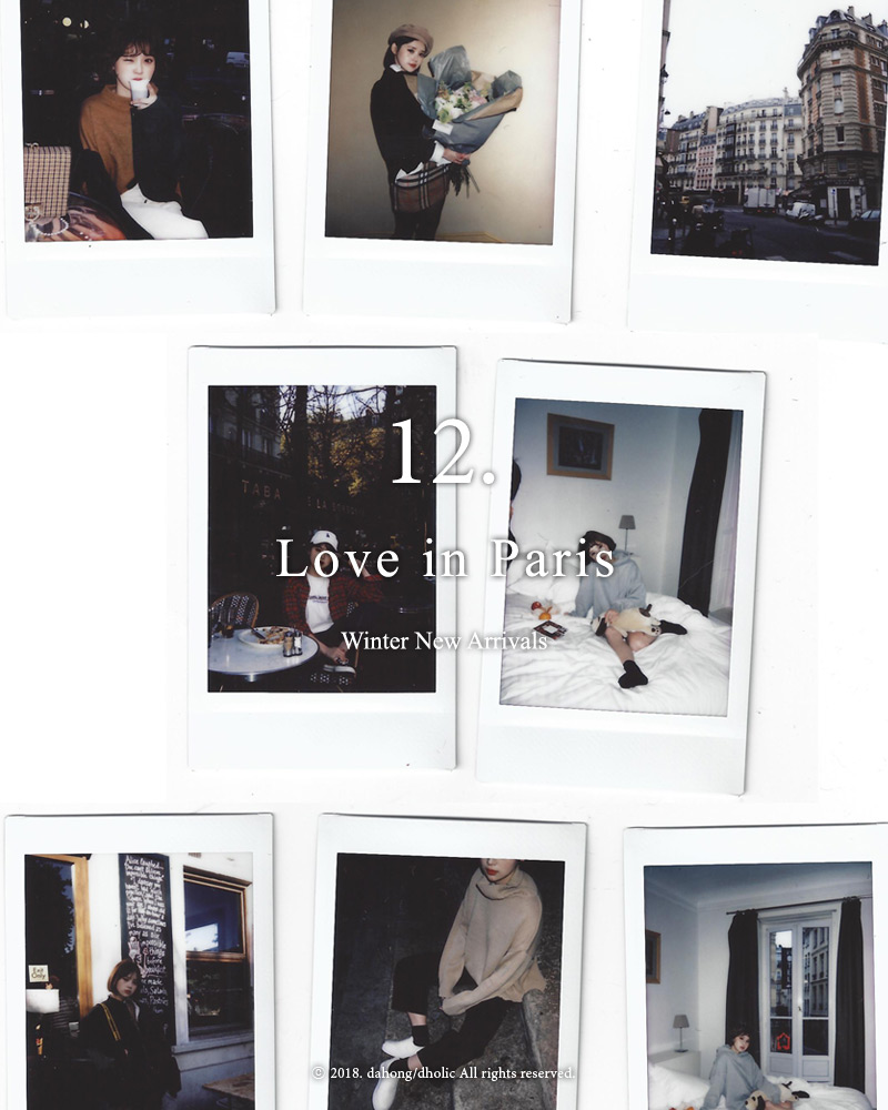 ♥Love in PARIS♥ボートネックTシャツ・全5色 | DHOLIC | 詳細画像2
