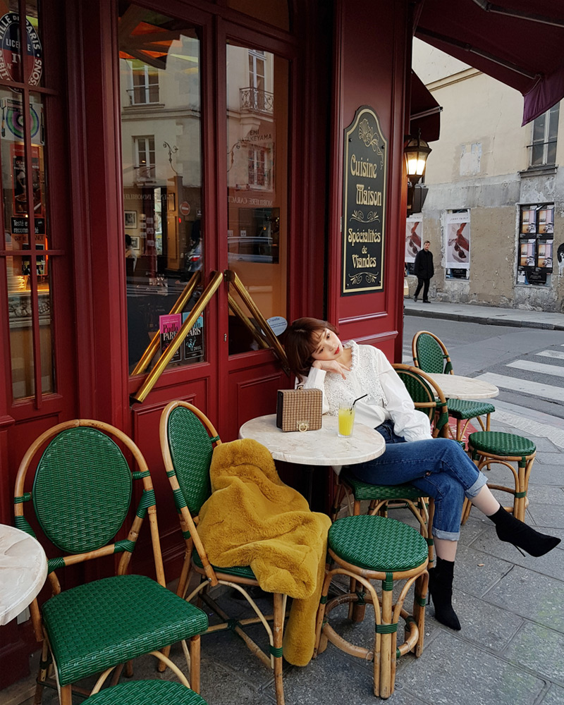 ♥Love in PARIS♥レースパフスリーブブラウス・全3色 | DHOLIC | 詳細画像7