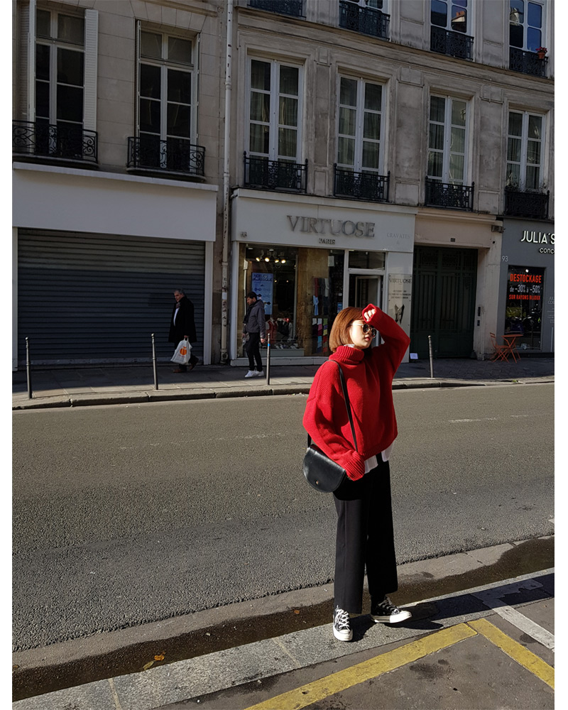 ♥Love in PARIS♥クロップドタートルネックニット・全5色 | DHOLIC | 詳細画像10